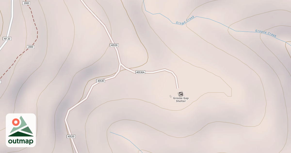 Map of GROUSE SHELTER