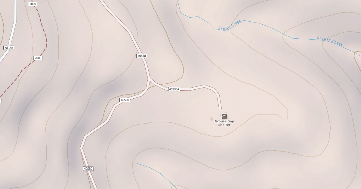 Map preview of GROUSE SHELTER