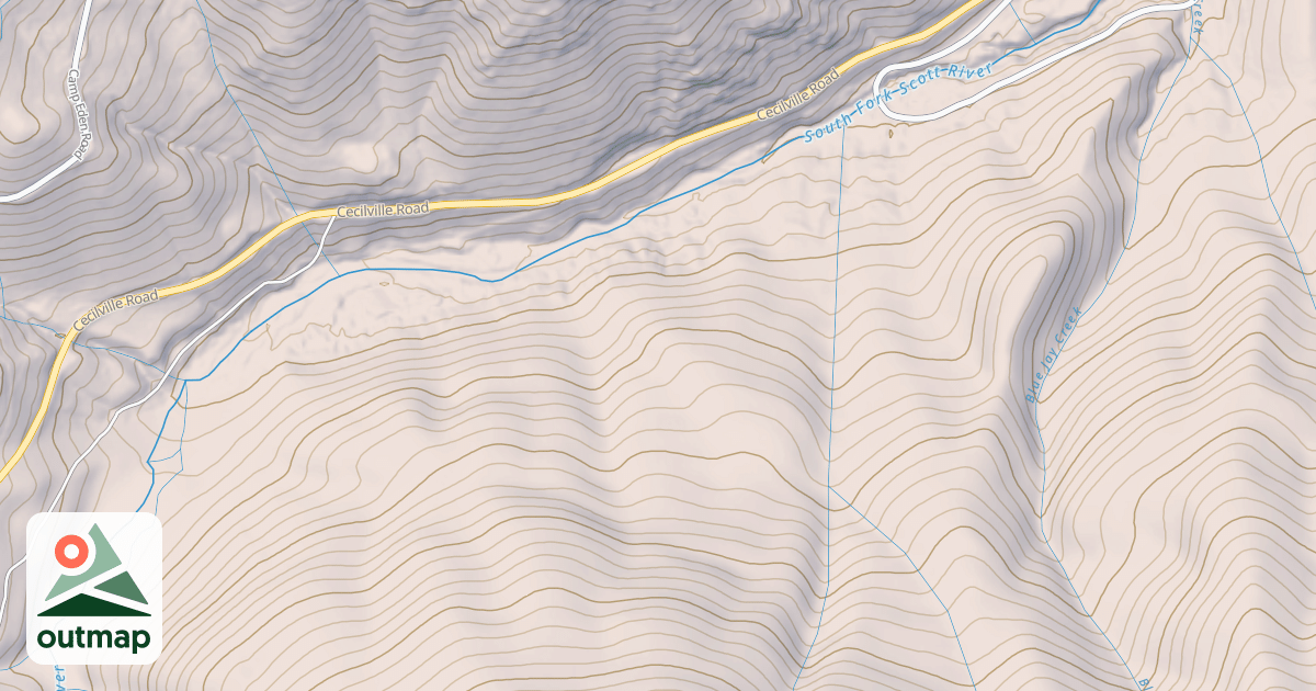 Map of BLUE JAY CREEK