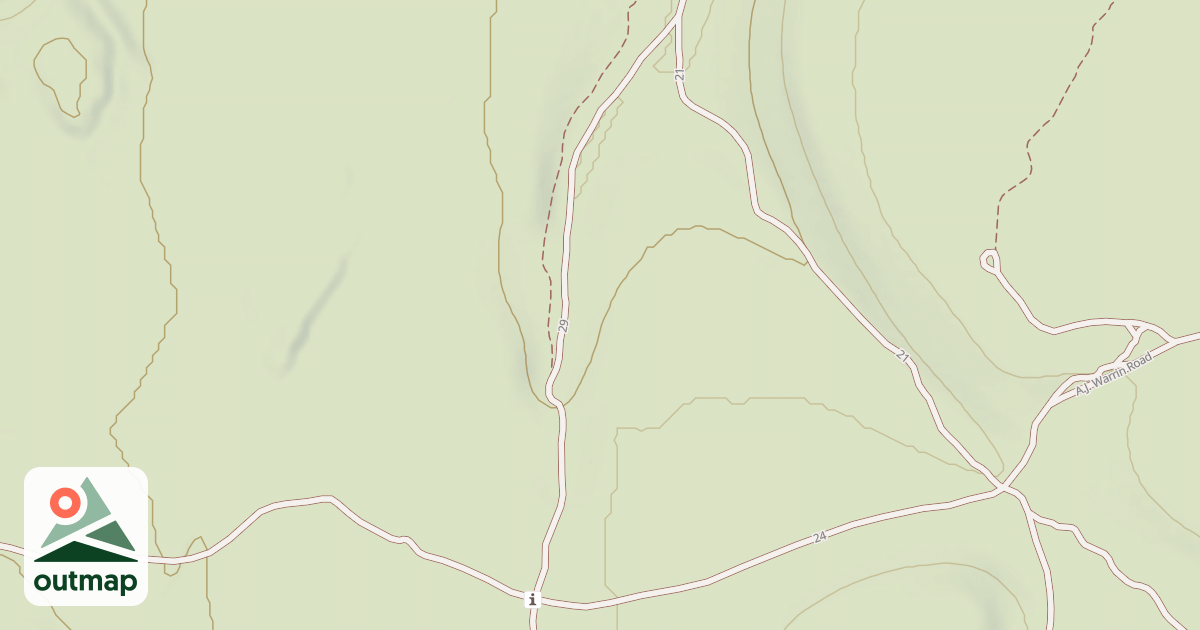Map of Cline Buttes Tr 29