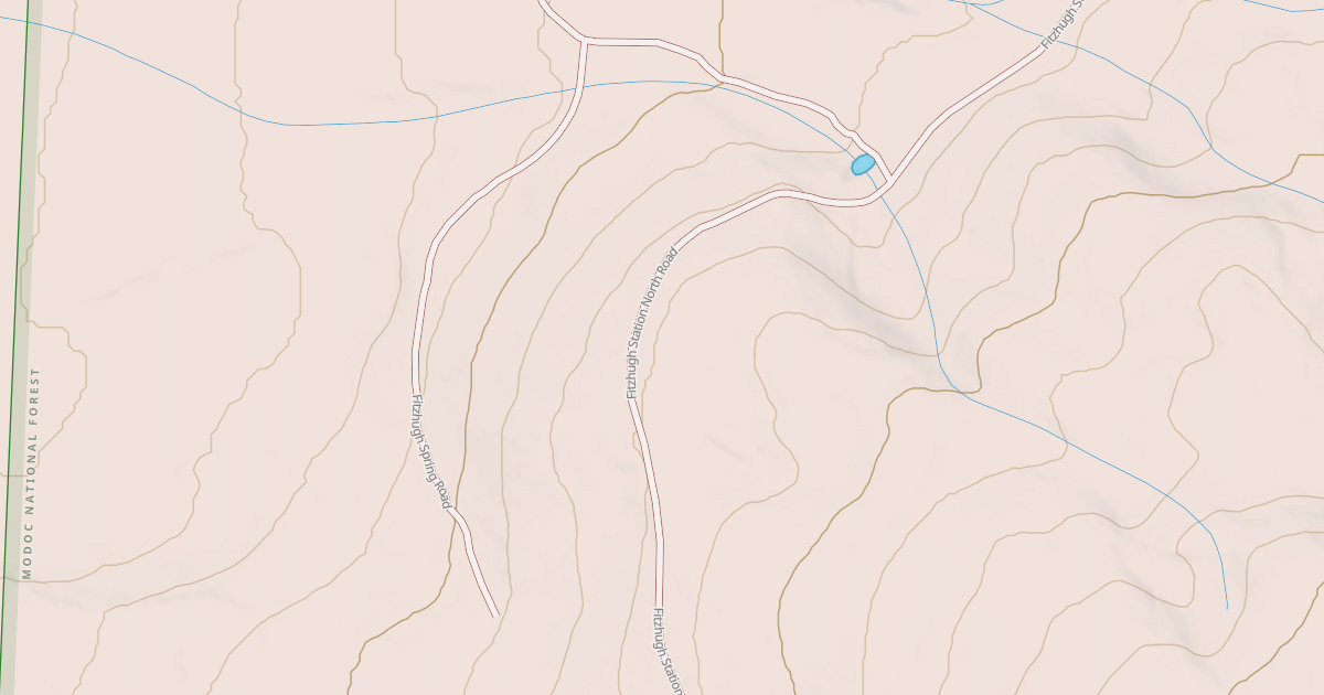 Map preview of FITZHUGH SPRING