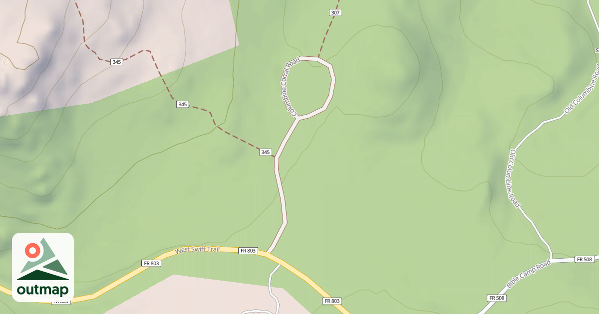 Map of COLUMBINE CORRAL
