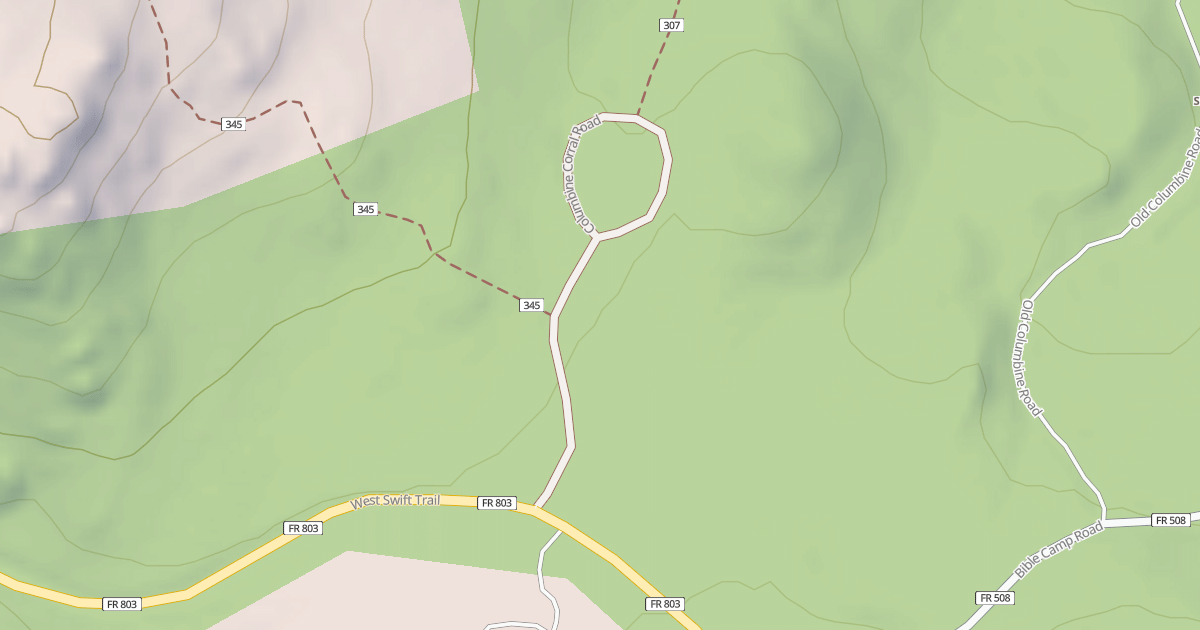 Map preview of COLUMBINE CORRAL