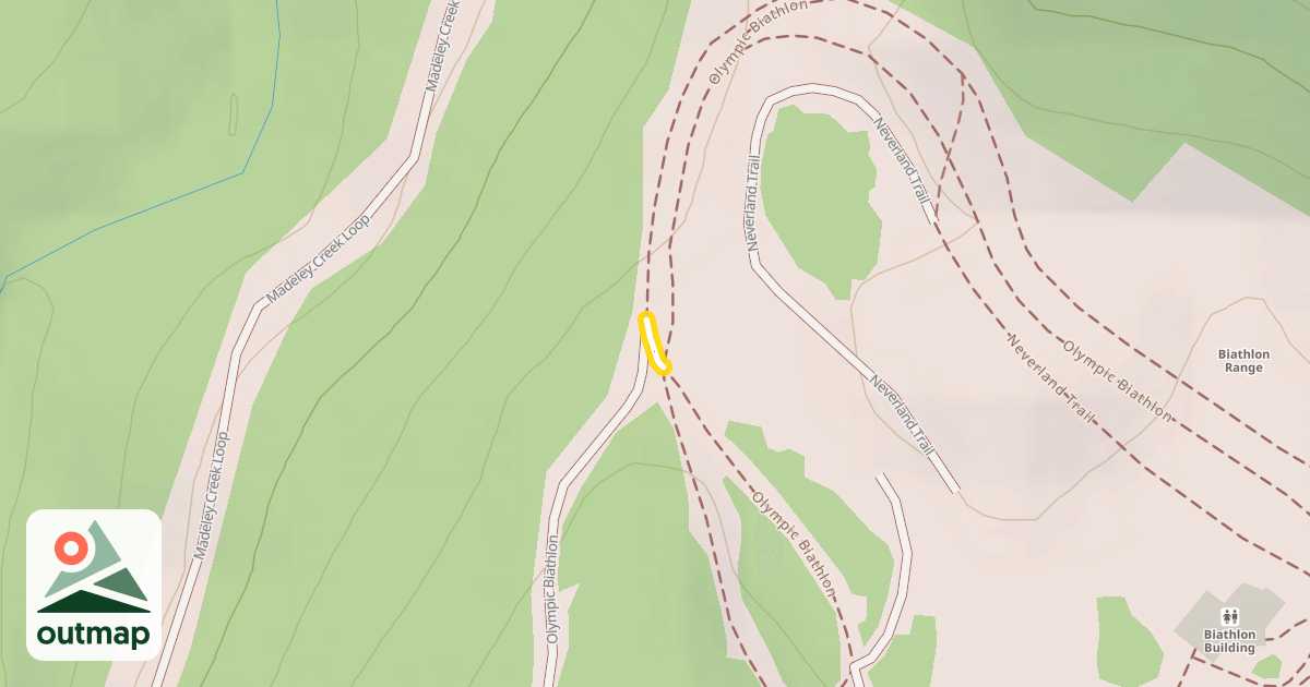 Map of Olympic Biathlon