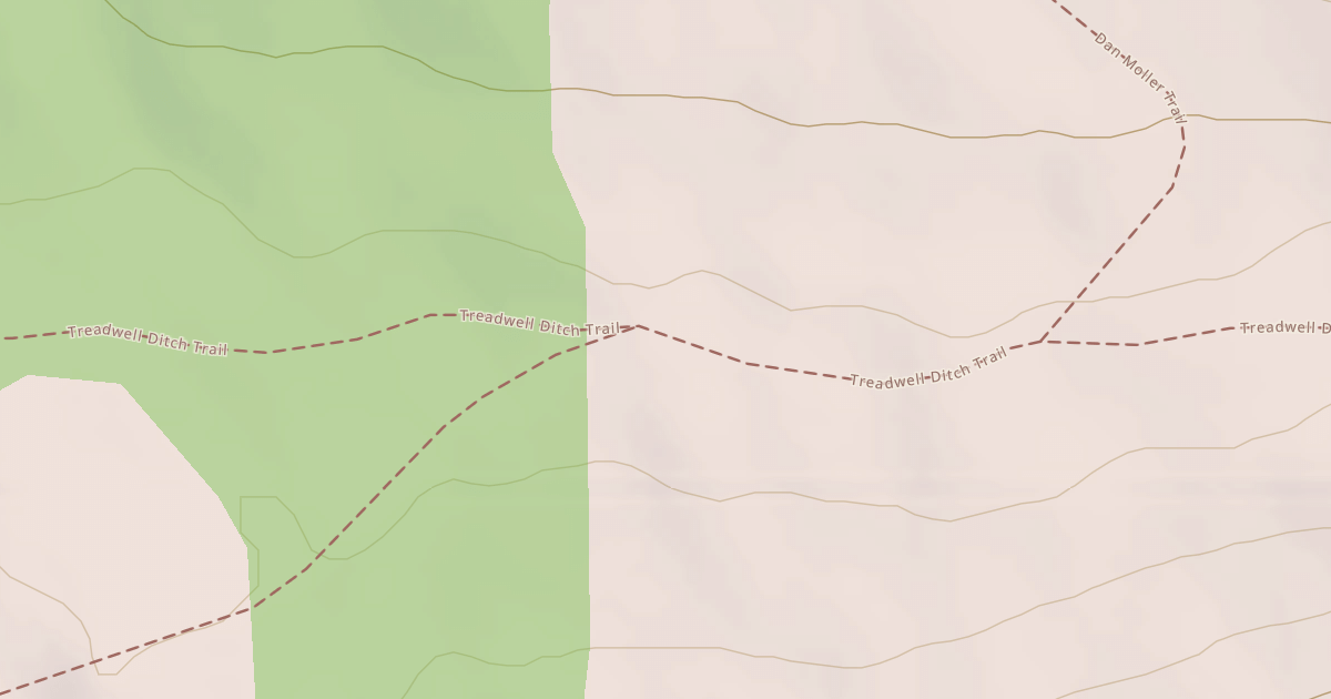 Map preview of Treadwell Ditch Trail