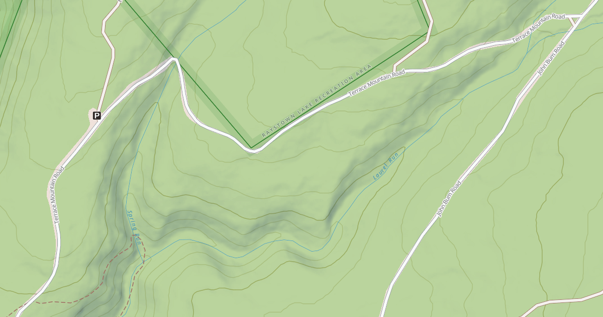 Map preview of Rothrock State Forest Trough Creek Snowmobile Trails