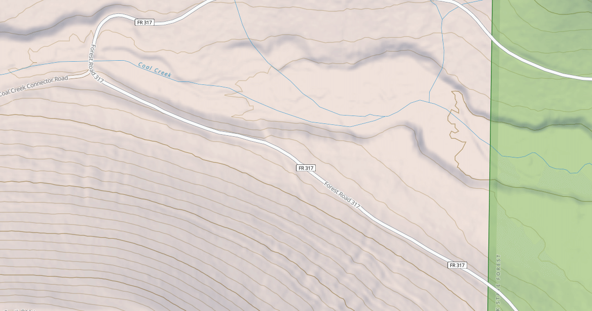 Map preview of COAL CREEK HALLOWAT CREEK