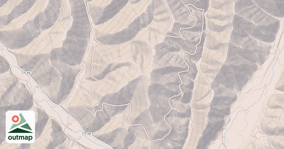Map of BURDETTE CREEK