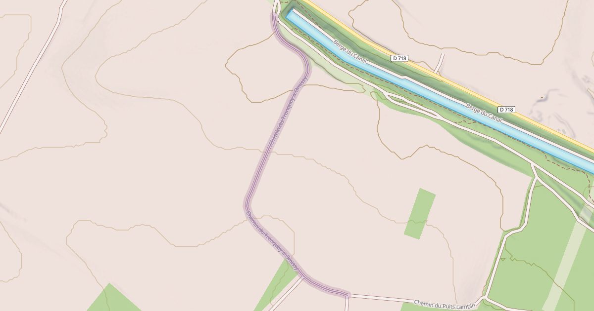 Map preview of Chemin du Tronquoy a Omissy