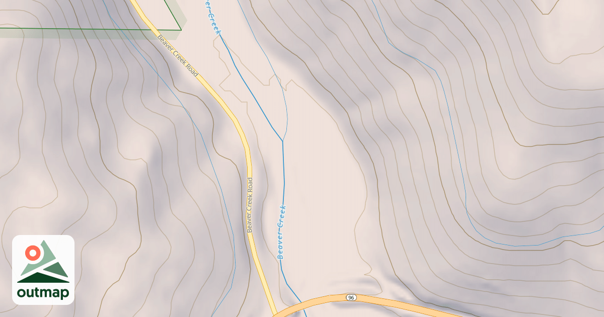 Map of BEAVER MOUTH