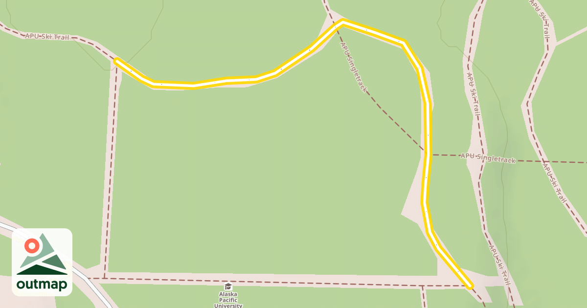 Map of APU Ski Trail