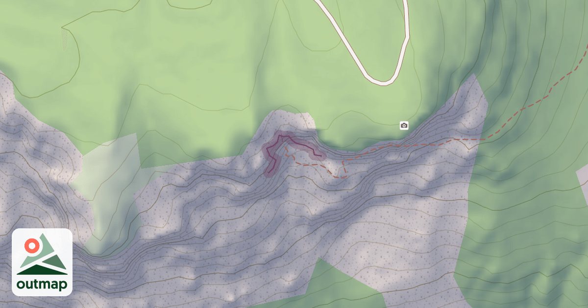 Map of Climbing Crag