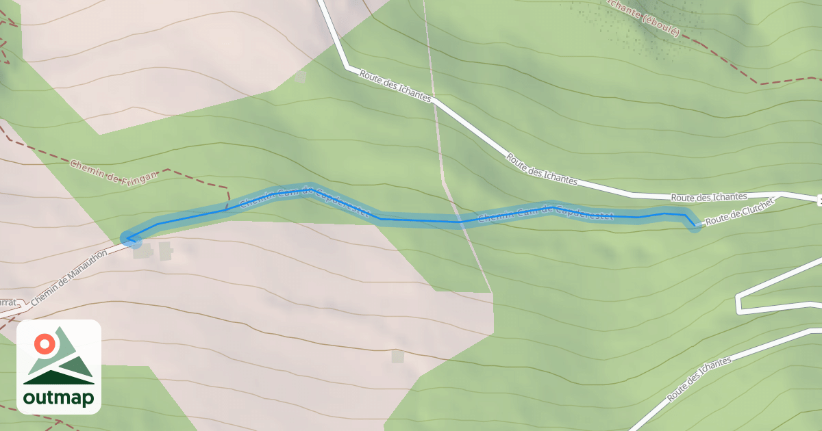 Map of Chemin Cam de Capderestet
