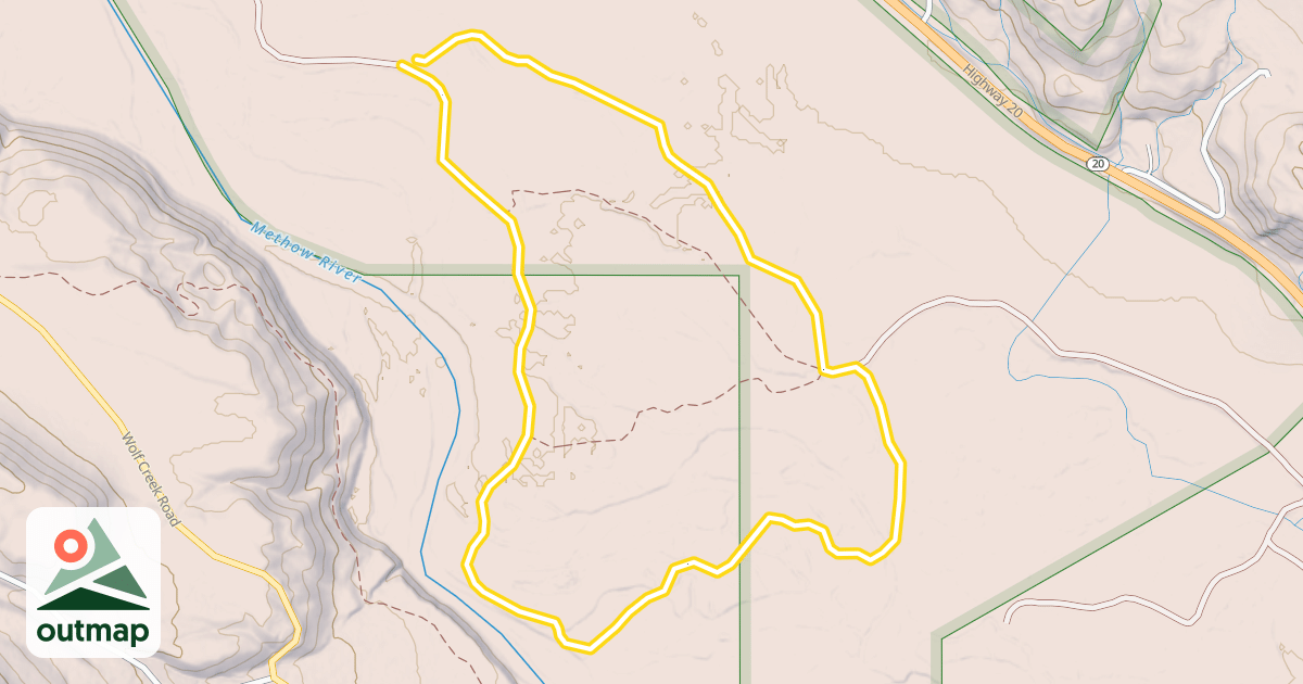 Map of Big Valley (Outer Loop)