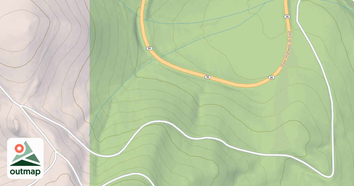 Map of LITTLE ROUND VALLEY TIE