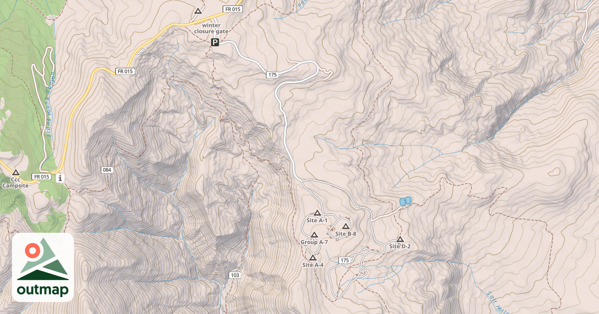 Map of BLACKHAWK CAMPGROUND