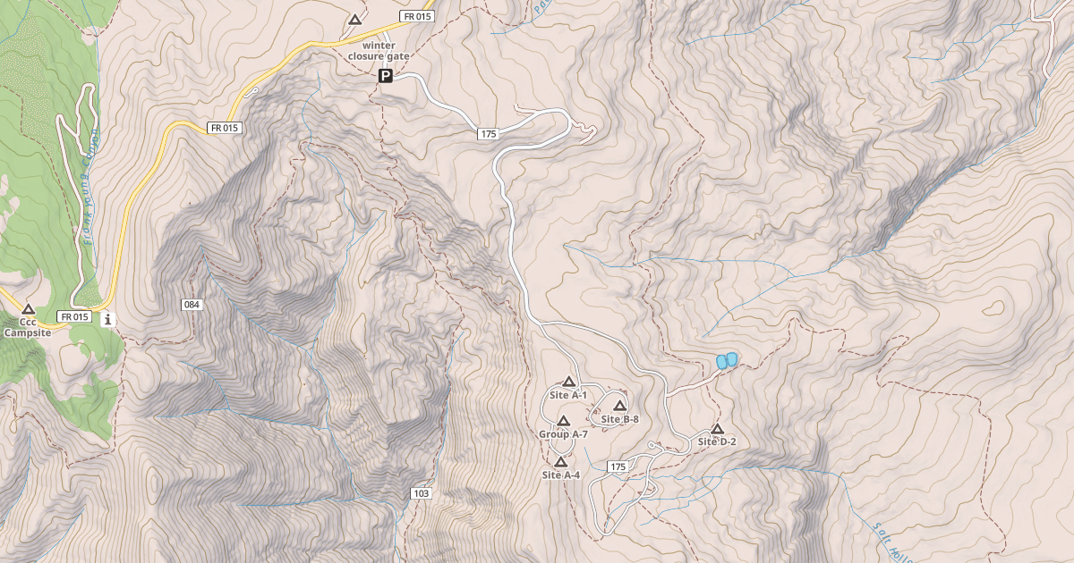 Map preview of BLACKHAWK CAMPGROUND