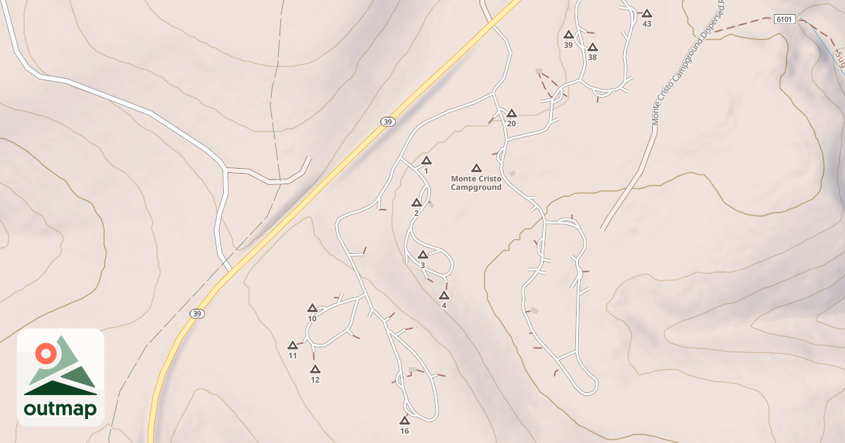 Map of MONTE CRISTO C G