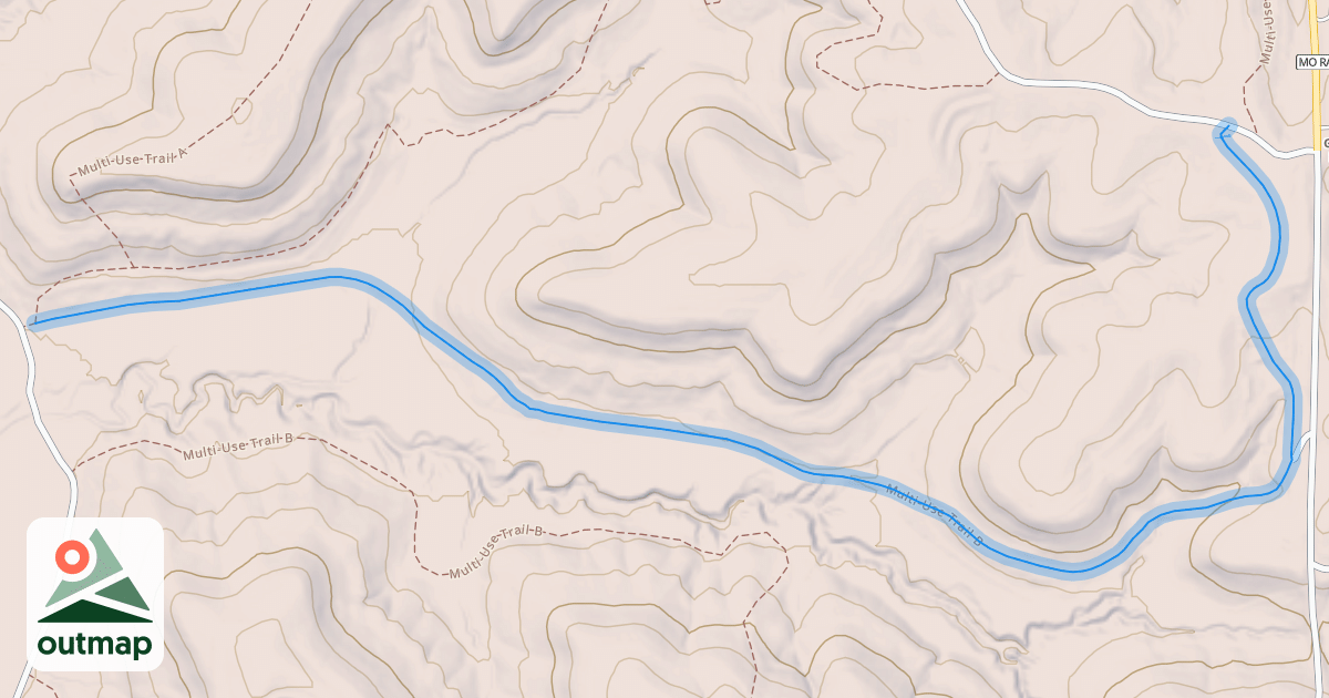 Map of Multi-Use Trail B