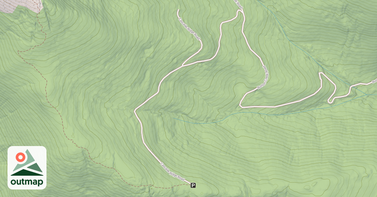 Map of CASCADE RIDGE