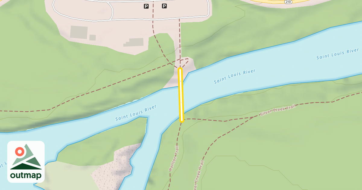 Map of Swinging Bridge