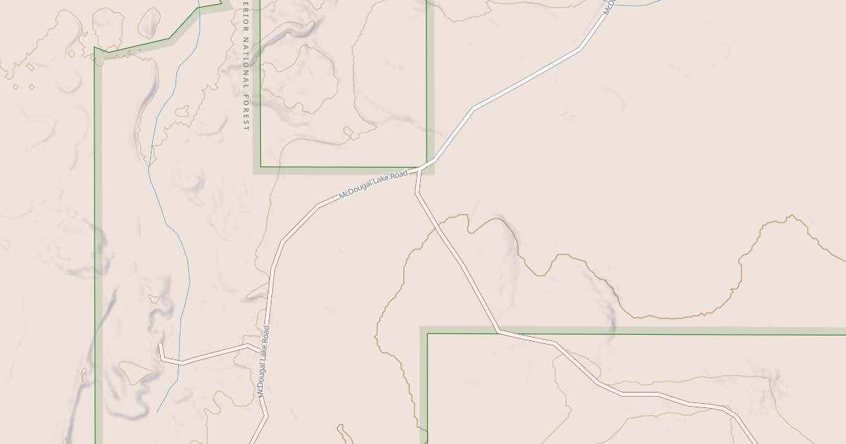 Map preview of MCDOUGAL LAKE