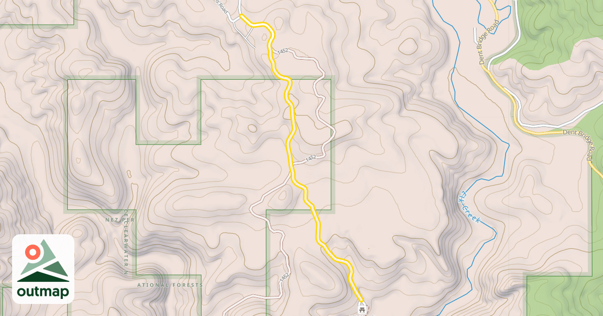 Map of Elk River Road