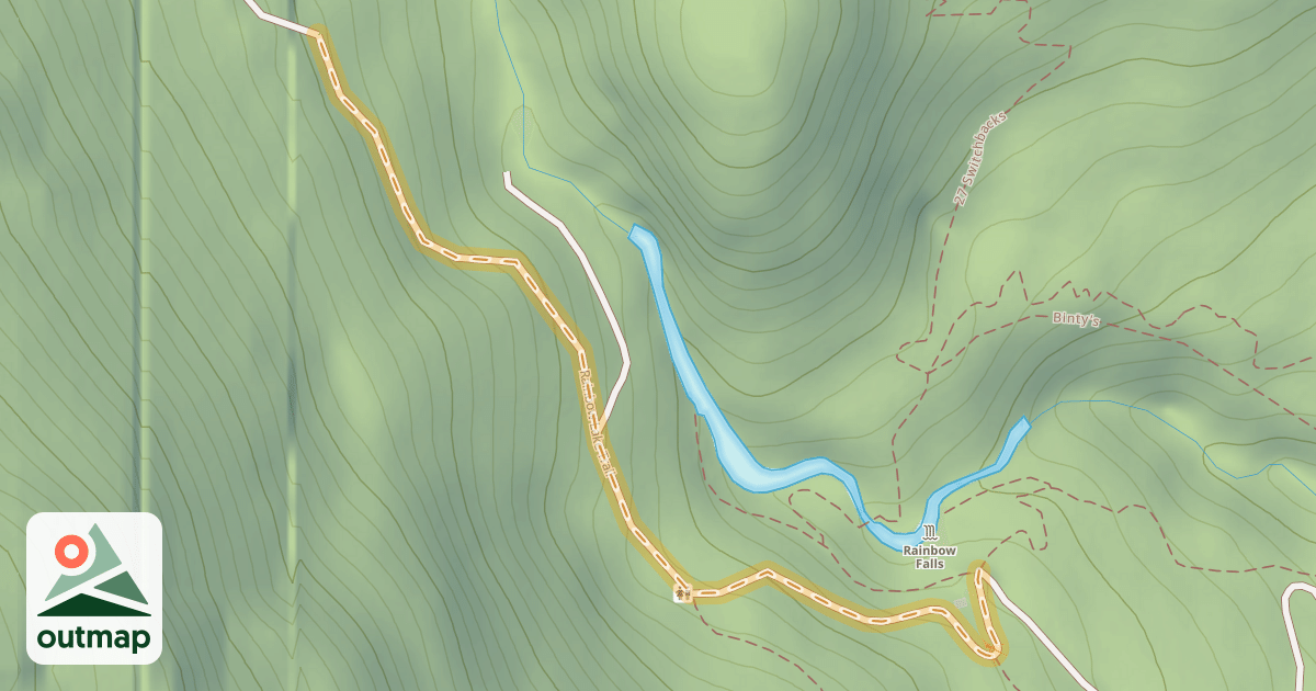 Map of Rainbow Lake Trail