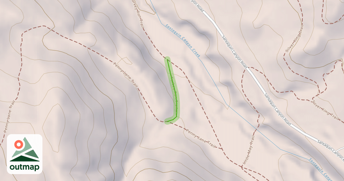 Map of Turkey Run Trail