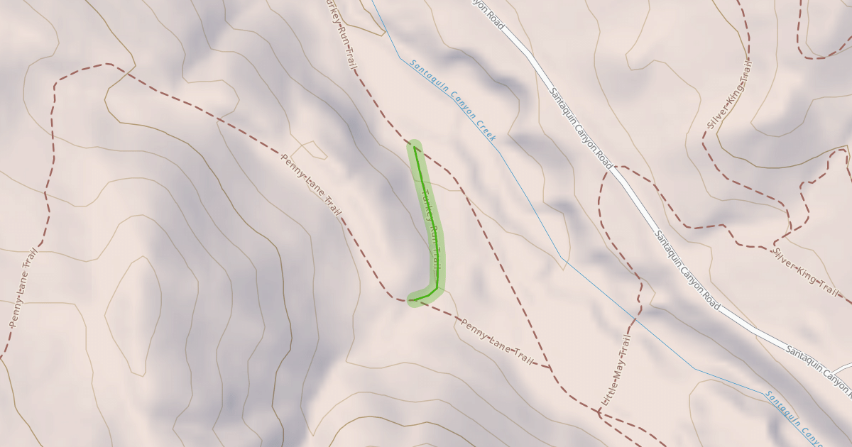 Map preview of Turkey Run Trail