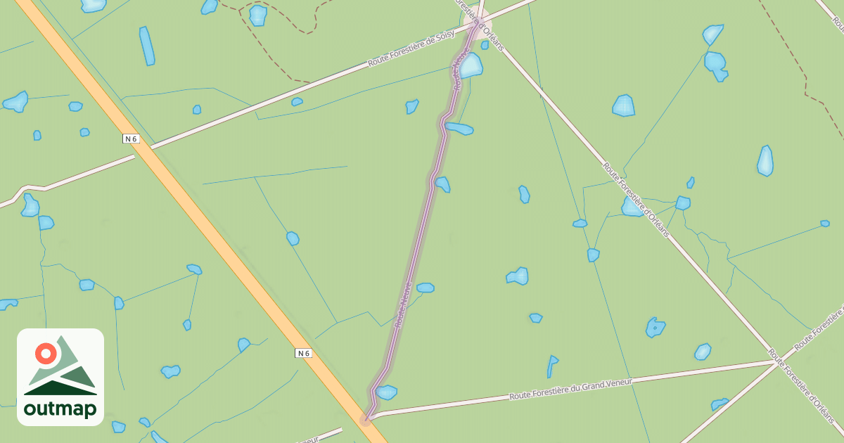 Map of Route Neuve