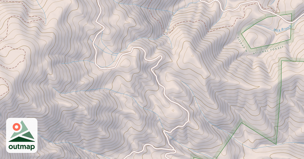 Map of BLUFF MT