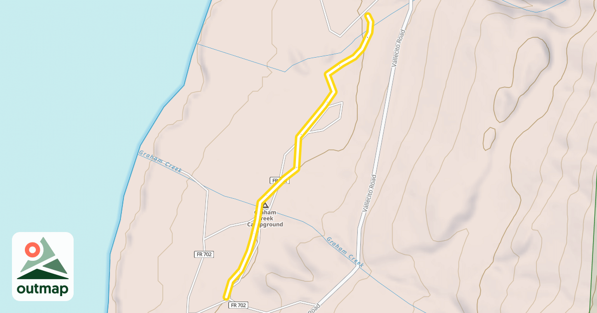 Map of Campgrounds Trail