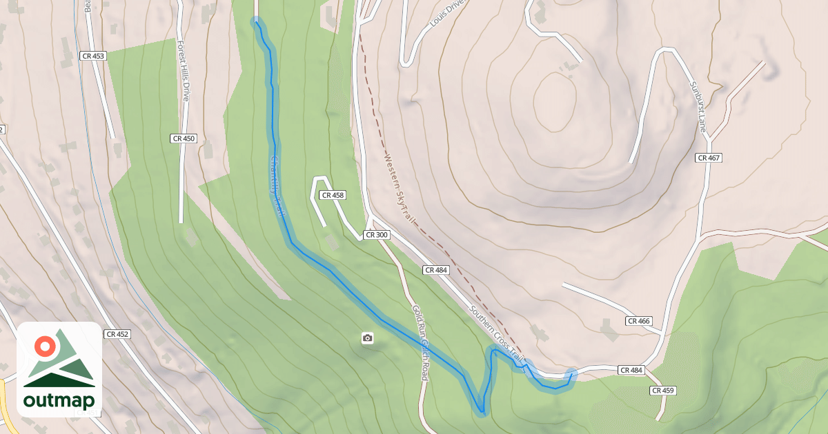 Map of Chantilly Trail