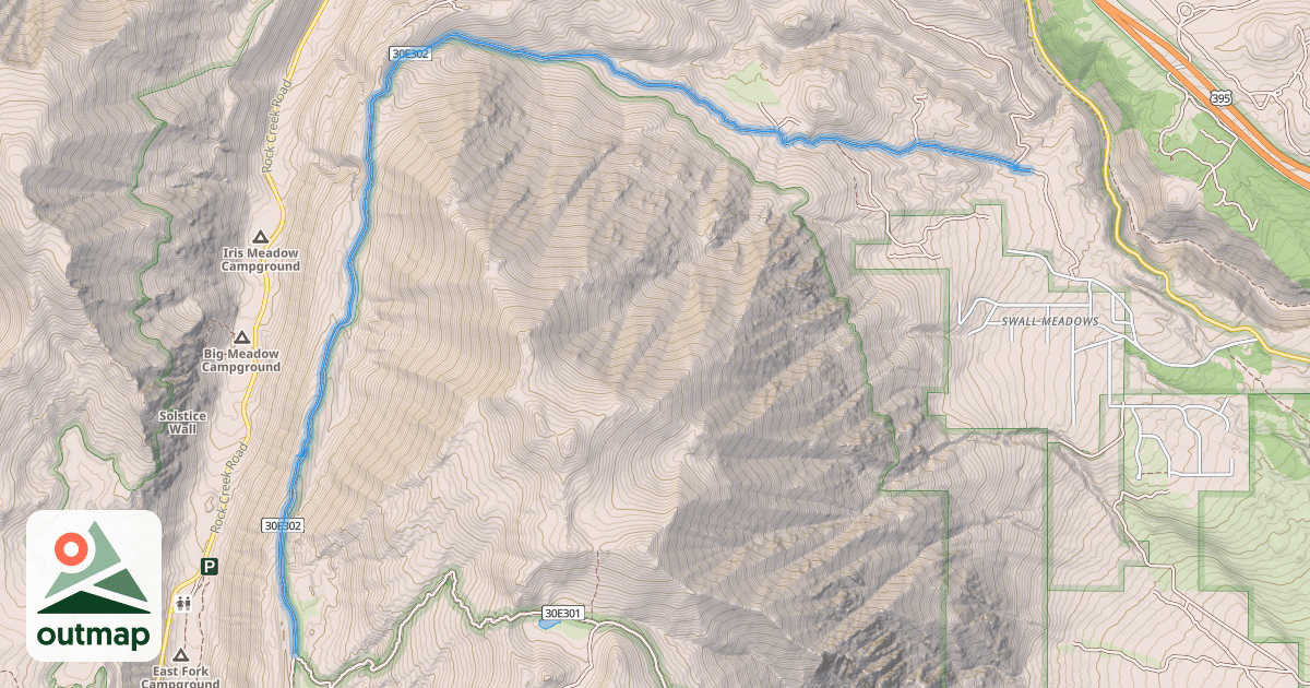Map of Sand Canyon