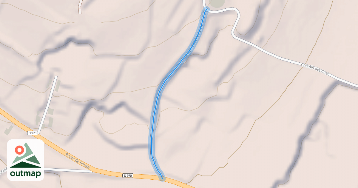 Map of Chemin des Vaches