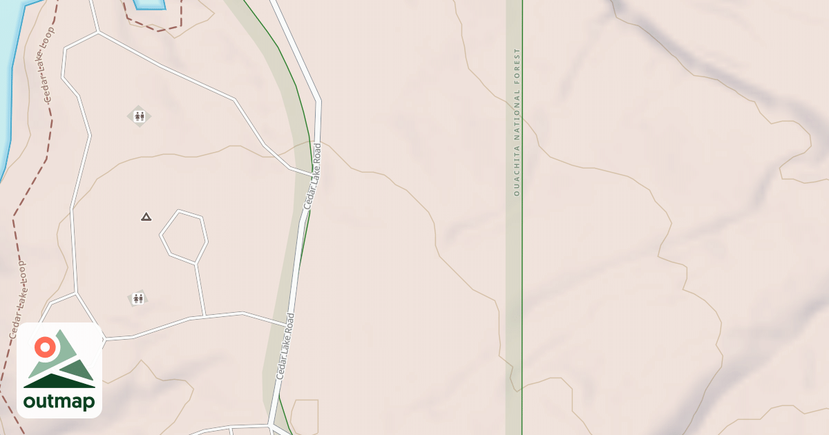 Map of CEDAR LAKE NORTH SHORE
