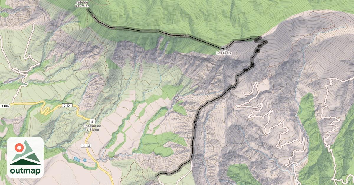 Map of Chemin les Croix
