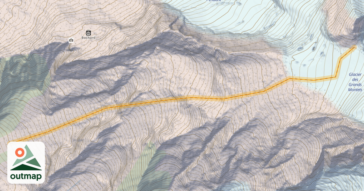 Map of Pas du Chevre