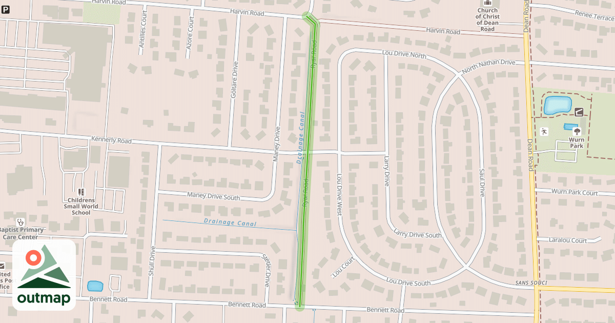 Map of Ryar Road