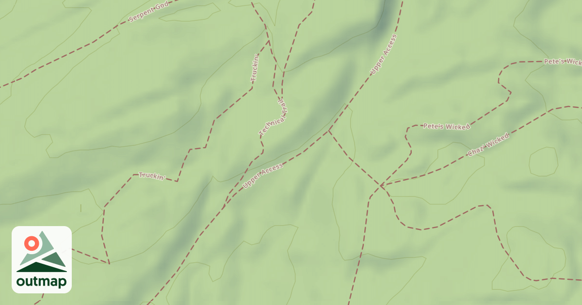 Map of Upper Access Trail