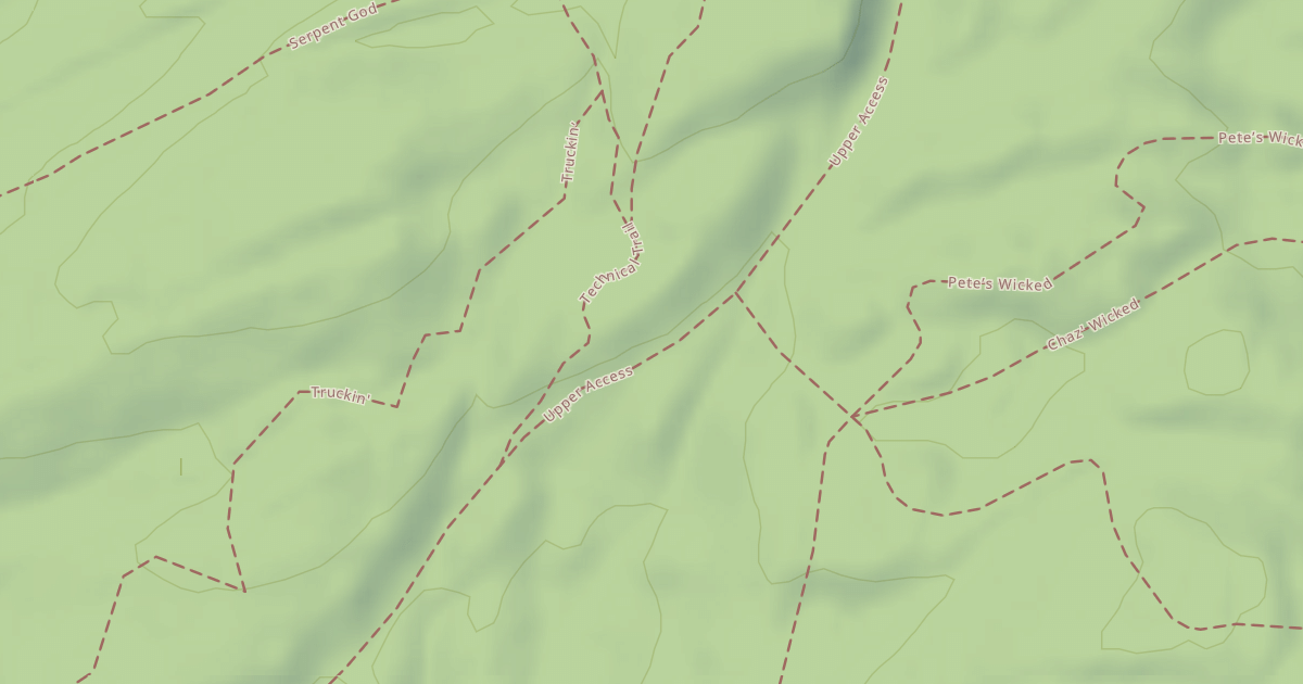 Map preview of Upper Access Trail