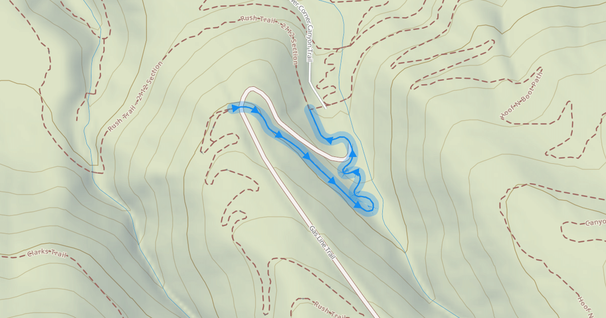 Map preview of Rush Trail - Mystic Rhythms Section