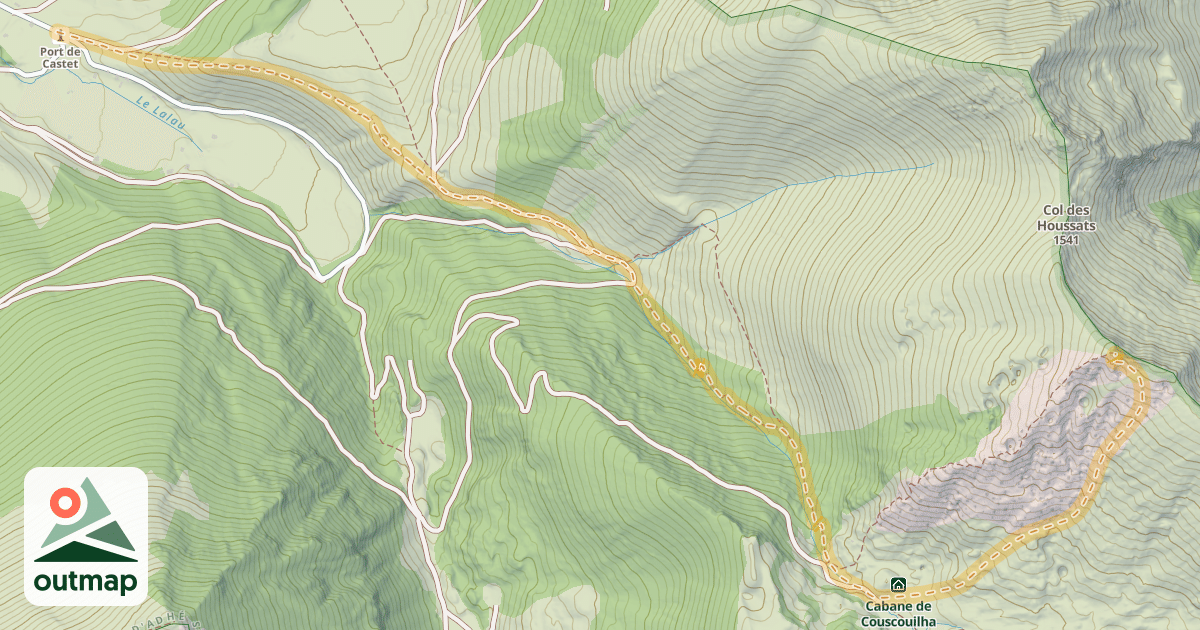 Map of Le Mail — Port de Castet
