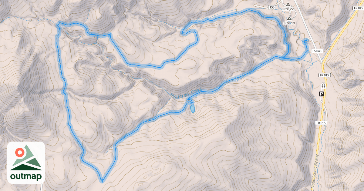 Map of Mahogany Hill Trail
