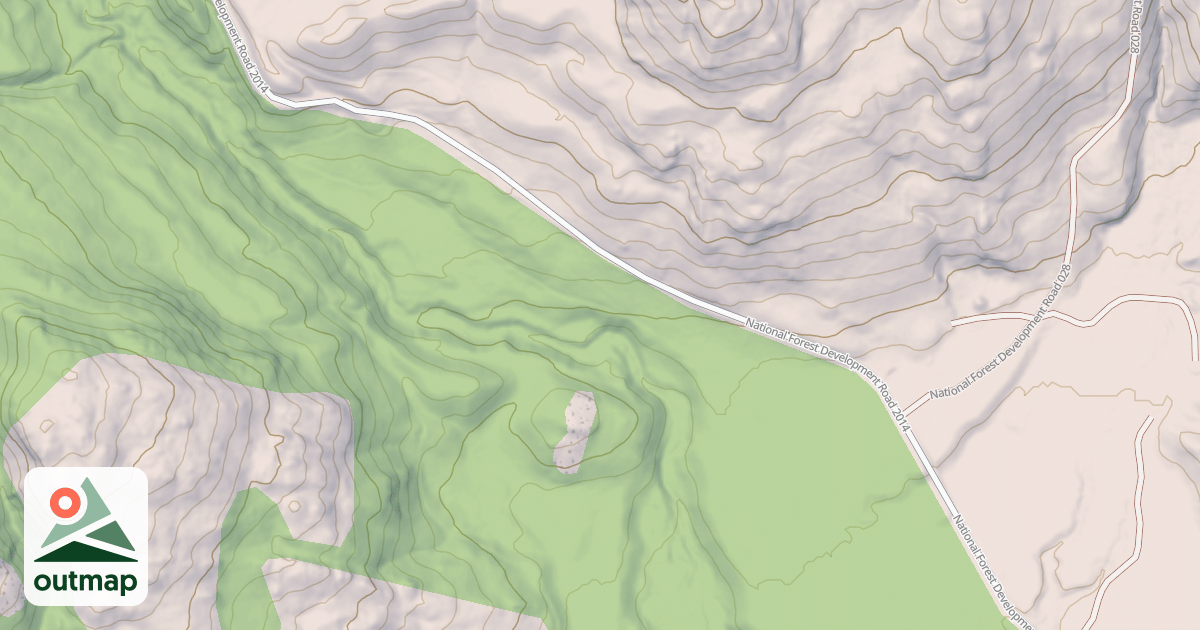 Map of USFS Motor Vehicle Use Map Roads {850910DA-A1B7-4510-8DAF-F93DDC845563}