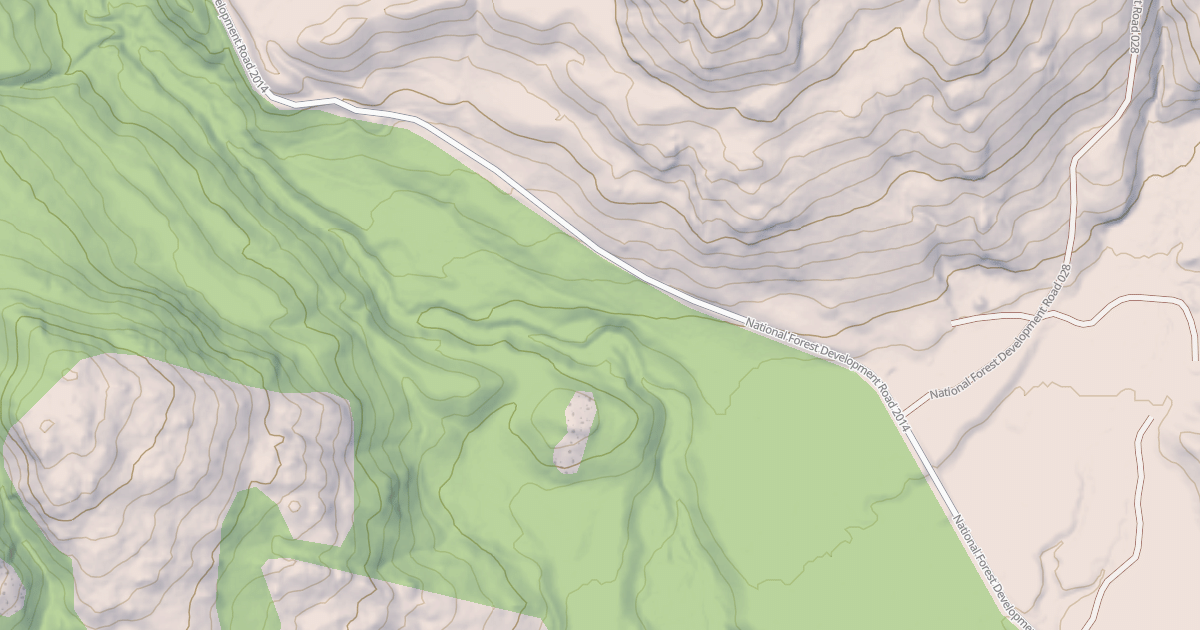 Map preview of USFS Motor Vehicle Use Map Roads {850910DA-A1B7-4510-8DAF-F93DDC845563}