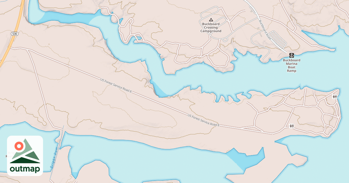 Map of SOUTH BUCKBOARD