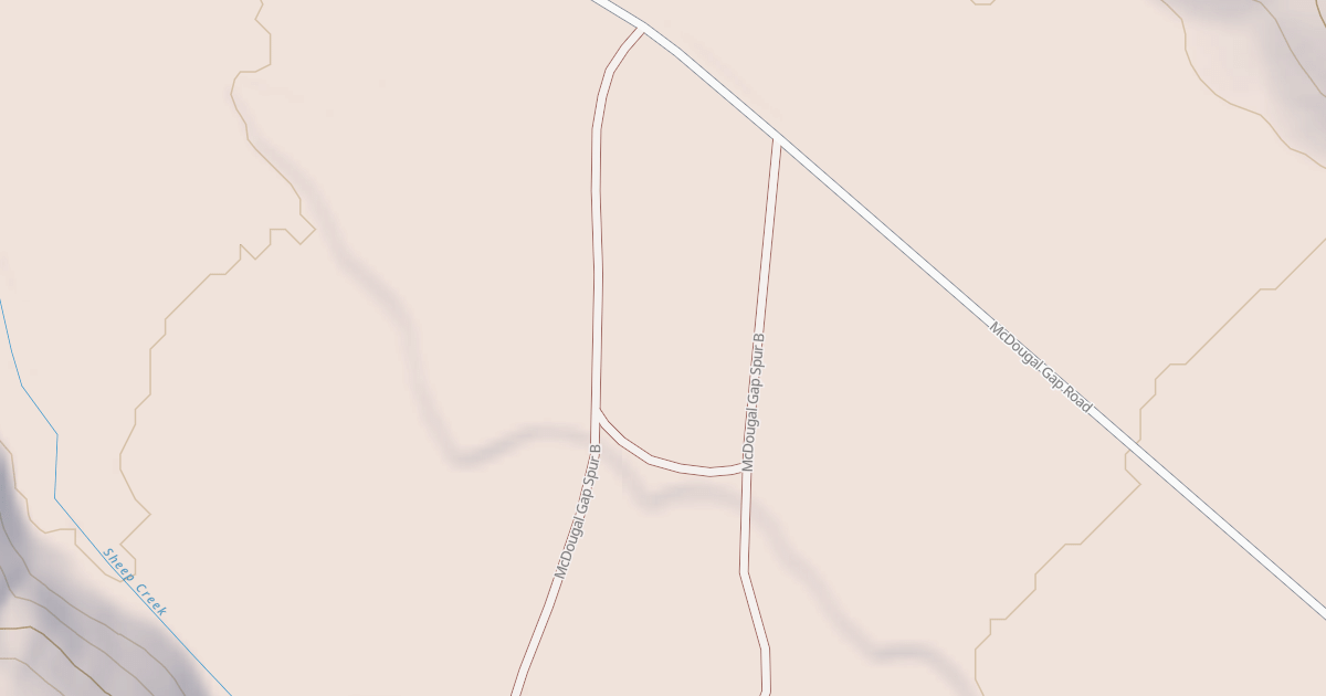 Map preview of MCDOUGAL GAP SPUR B