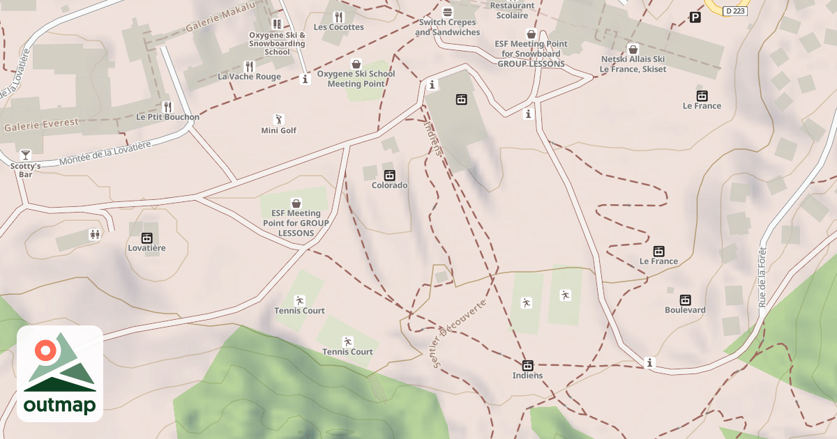 Map of Colorado Park